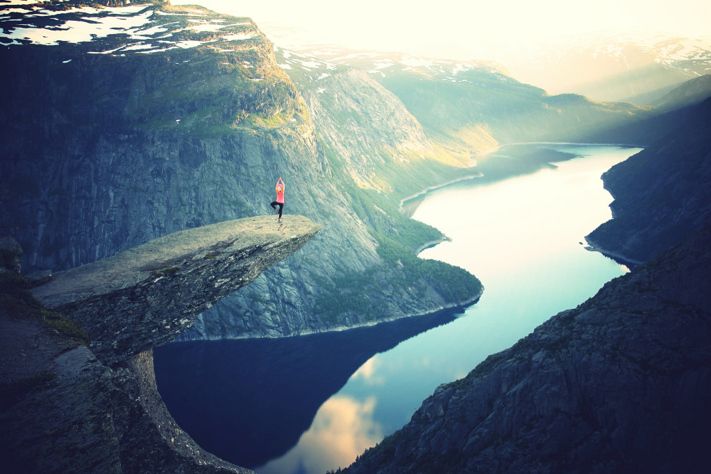 Mountain top Yoga